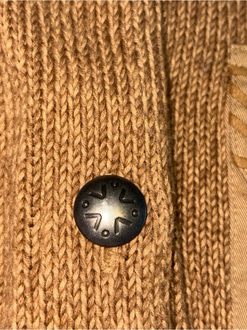 LRL Lauren Jeans Company Vintage Western Brown Cardigan Sweater in Womens Medium - Picture 5 of 8